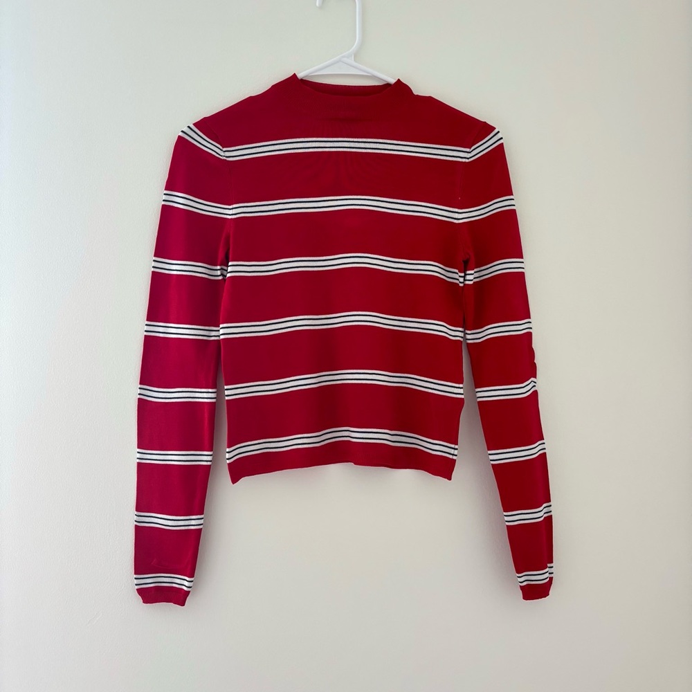 red striped forever 21 long sleeve